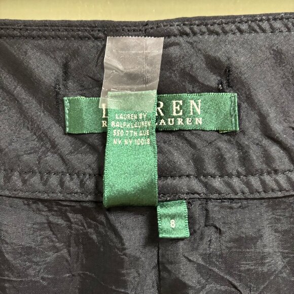 Lauren Ralph Lauren Womens Linen Pencil Skirt Size 8 Button Minimalist Career - Picture 9 of 13